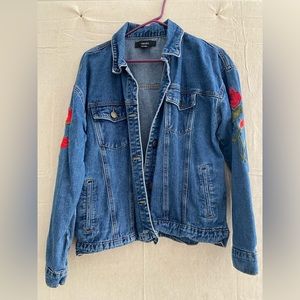 Forever 21 Blue Denim Jacket, size large
